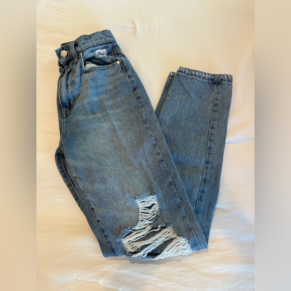 RSQ Distressed Blue Jeans